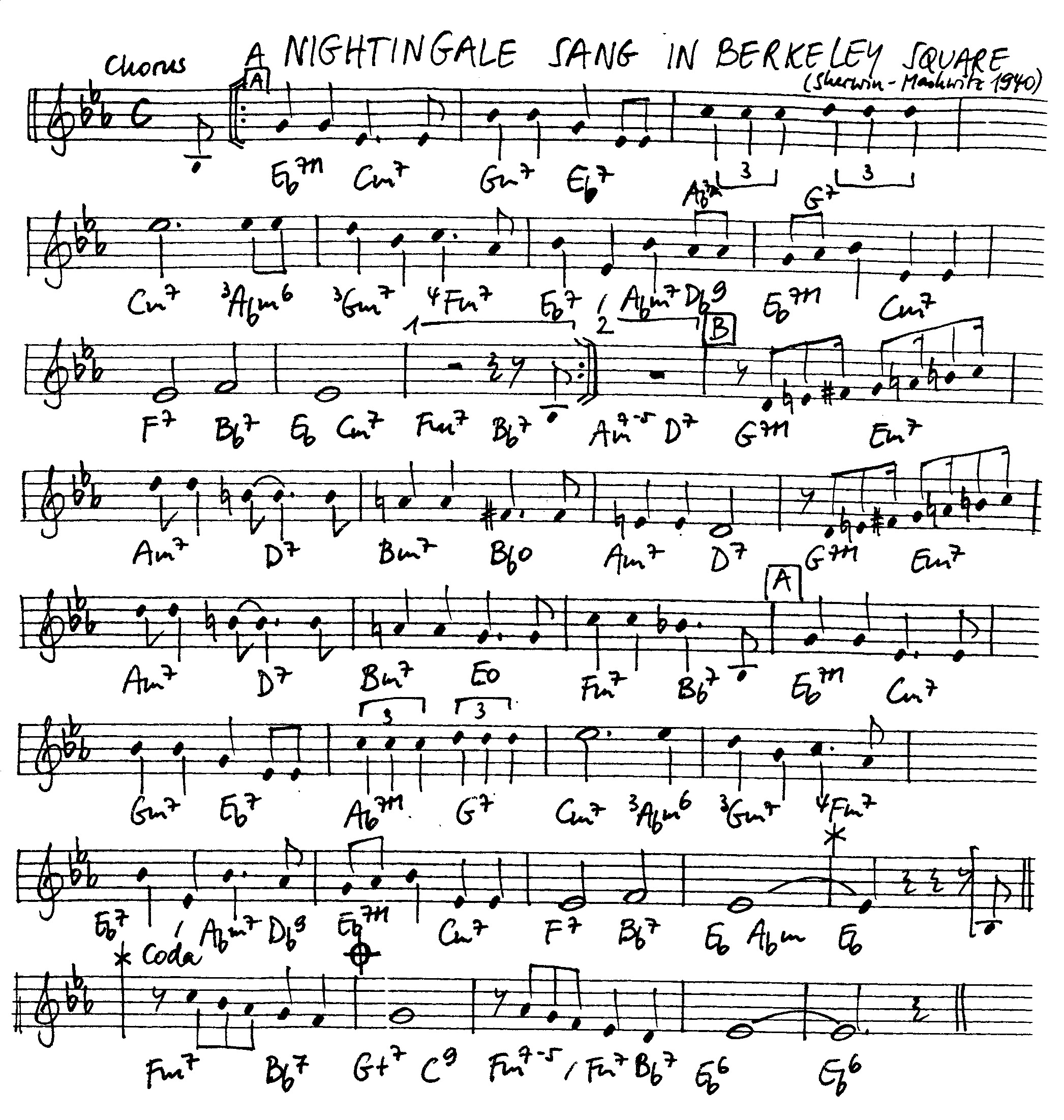 a nightingale sang in berkeley square leadsheet – book us for your next 20s or gatsby event